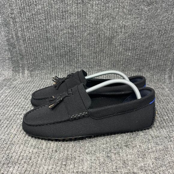 Rothy’s The Tassel Driving Loafer Merino Wool Black Mens Size 9.5 - Picture 3 of 8